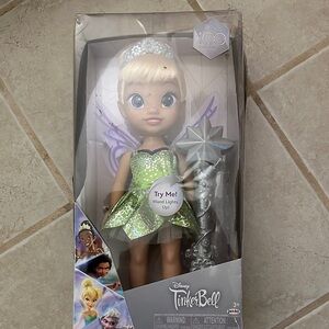Disney Tinker Bell Doll with Light-Up Wand - Green and Silver